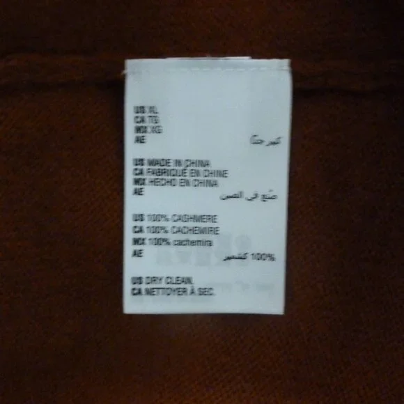 Charter Club Cashmere Long Sleeve Crewneck Sweater XL Bronze Pecan Rust NWT - Picture 14 of 14